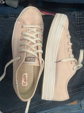 Keds Women's Platform Sneakers in Blush Pink